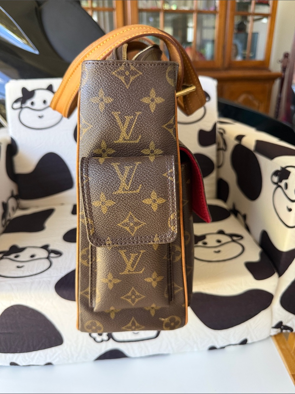 Louis Vuitton Brown Monogram Satchel with Tan Handles Comes W/COA - Picture 3 of 16